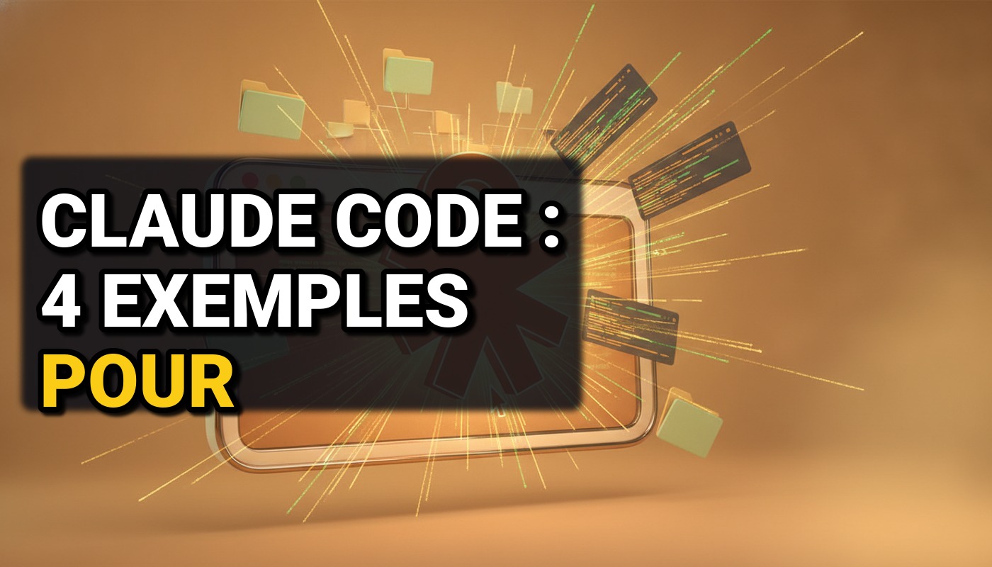 Des exemples Claude Code concrets : outils de PME, correction de fichiers, automatisations. Méthode en 4 étapes, coût réel, limites et verdict pour démarrer.
